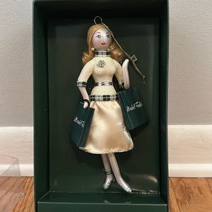 De Carlini Italian Marshall Fields Shopper Ornament (NEW IN BOX)